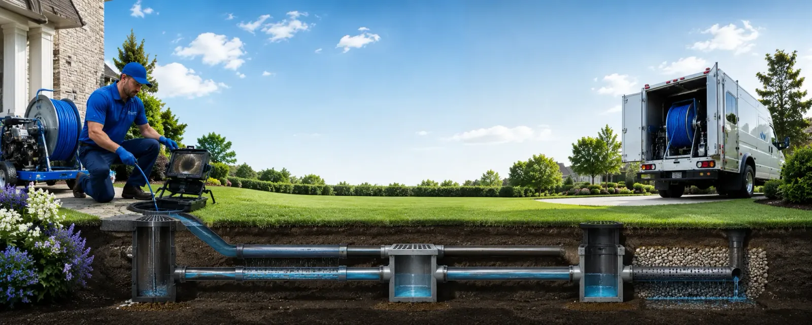 Outdoor drain cleaning information for Burkettsville, OH